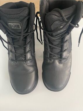 Magnum Black Tactical Lace-Up Work Boots